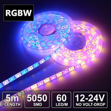 12V LED Strip RGBW RGBWW 5050 SMD Flexible Led Ribbon Tape 5M 300 LEDs IP65 Waterproof Led Lights Strip Kitchen Bedroom Lamp 2024 - buy cheap