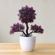 Artificial Bonsai Simulated Desk Decor Plastic Guest-Greeting Pine Potted Plant for Office 2024 - buy cheap