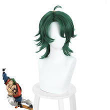 Peluca de Anime SK8 the Infinity Joe para hombres, pelo corto verde, fiesta de Halloween, accesorios para la cabeza 2024 - compra barato