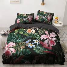 3D Custom Bedding Sets Flower Plant Duvet Quilt Cover Set Comforter Bed Linens Pillowcase King Queen Full Double Home Texitle 2024 - compre barato