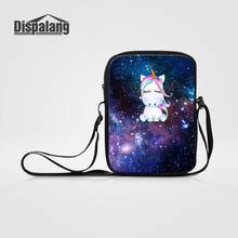 Dispalang Universe Space Unicorn Animal Printing Mini Messenger Bags For Girl Toddler Fashion Crossbody Schoolbag Shoulder Bag 2024 - buy cheap