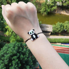 Fairywoo Panda Brecelet Punk Jewelry Miyuki Bead Pendant Bracelets Luxury Handmade Bangles For Women Party Delica Gift Wholesale 2024 - buy cheap