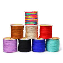 100Meters/lot 0.8mm Nylon Cord Thread Chinese Knot Macrame Cord Bracelet Braided String DIY Tassels Beading String Thread 2024 - buy cheap