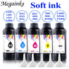 Megainks-Juego de tinta LED UV suave para impresora Epson, cabezal de impresión para impresora de inyección de tinta, DX5, DX7, TX800, 500ML 2024 - compra barato