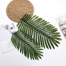 Artificial Iron Leaf Palm Tree Green Leaf Plant Plastic Bonsai Bonsai Leaf Garden Family Wedding Table Decoration 2024 - buy cheap