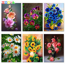 ZOOYA Diamond Painting Full Square Flower Diamond Embroidery Sale 5D DIY Kits Mosaic Drill Picture Rhinestones Sets Decor SF519 2024 - buy cheap