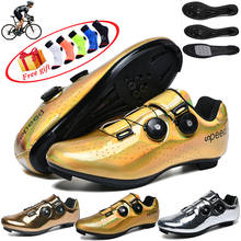 Zapatos profesionales Unisex para bicicleta de carretera, calzado antideslizante, ultraligero, de carreras, con pedal SPD 2024 - compra barato