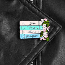 Broche pin flor de livro doce, um botão mais de um crachá para meninas broche de lapela jeans bolsa de roupas para mulheres joias de leitura presentes para amantes 2024 - compre barato