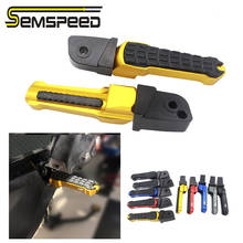 SEMSPEED-Pedal trasero para motocicleta, piezas de aluminio, izquierda y derecha, para Honda CBR650F, CBR650R, CBR650R, CB650F, par 2024 - compra barato