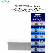 100 шт. = 20 карт CR1220 кнопочные батареи DL1220 BR1220 LM1220 литиевая батарея для монет 3 в CR 1220 для часов электронный игрушечный пульт 2024 - купить недорого