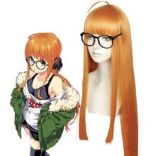 Игра Persona 5 Косплей парики Futaba Sakura Косплей парик термостойкие искусственные волосы для париков Хэллоуин вечерние аниме женщины косплей парик 2024 - купить недорого
