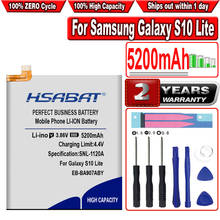 Hsabat 5200mah EB-BA907ABY bateria para samsung galaxy s10 lite s10lite 2024 - compre barato