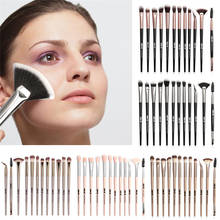 Pro Makeup Brushes Set 12 pcs/lot Eye Shadow Blending Eyeliner Eyelash Eyebrow Brushes For Make up Portable Eye Brush Set 2022 - buy cheap