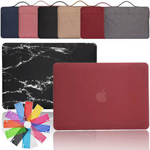 Capa para laptop e macbook air da apple, 13, 11, macbook pro, 13, 15 ou 16 segundos, capa dura, + película para teclado + bolsa para laptop 2024 - compre barato