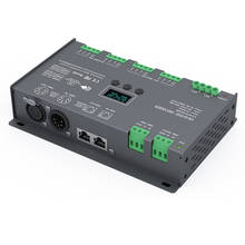 Ltech-novo controlador de decodificador led dmx512, entrada embutida; 4a * 12ch, saída de 12 canais, rgb/rgbw, para tiras de led, DC12-24V 2024 - compre barato