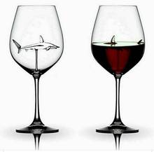 2020 New Creative Shark Red Wine Glass-Handmade Crystal For Party Flutes Glass 2024 - buy cheap