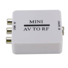 Mini HD Video Converter Box RCA AV CVSB to RF Video Adapter Converter Support RF 67.25Mhz 61.25Mhz for TV VHS VCR, DVD recorders 2024 - buy cheap