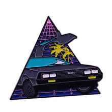 Delorean brooch in a neon light  are sure to bring you Back to the Future! 2024 - buy cheap