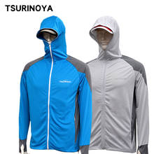 Tsurinoya roupa de pesca, proteção solar, anti-uv, respirável roupas esportivas para pesca, rosto, pescoço, camisa, jaqueta 2024 - compre barato