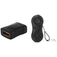 Adaptador de cambiador de género hembra HDMI F/F, acoplador y mando a distancia, Mini mando de teléfono inalámbrico, Bluetooth 4,0 2024 - compra barato