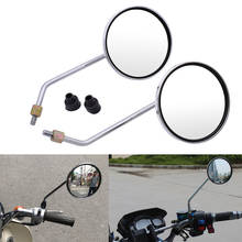 For Suzuki TL1000S tl 1000 GS1000 GS500E GSX250 GSX550 Motorcycle rearview mirror round mirror motorcycle long stem accessories 2024 - buy cheap