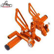 Adjustment Adjustable Motorcycle Footrests Alloy Rear Footpeg Foot Rests For Ducati 1098 1198 R S Bayliss 848 EVO 2024 - buy cheap