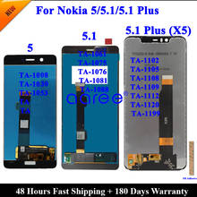 ЖК-экран для Nokia 5, ЖК-экран для Nokia 5, 1, ЖК-экран для Nokia 5, 1 Plus, ЖК-дисплей, сенсорный ЖК-экран с цифровым преобразователем в сборе 2024 - купить недорого