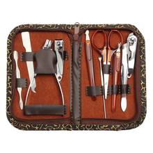 Pinzas de acero inoxidable para manicura y pedicura, 10 en 1, cuchillo, herramientas FY79 2024 - compra barato