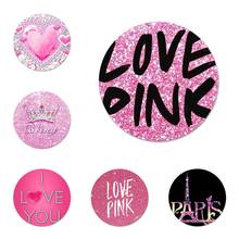 Amor rosa bling bonito distintivo broche acessórios para roupas mochila decoração presente 2024 - compre barato