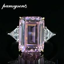 100% Solid 925 Sterling Silver Sona Diamond Citrine Gemstone Ring Wedding Cocktail Patry Fine Jewery Rings for Women Wholesale 2024 - buy cheap