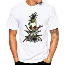 Rag doll Samurai Men T-Shirt Short Sleeve Casual T Shirt Hipster Vintage Skull Printed Tee O-Neck Cotton Tops 2024 - buy cheap