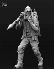 Unpainted Mercenary Soldier with Weapon Resin Figure 1/35 Scale Model Kit Resin Colorless Self-Assembled Toy No.Lw32 2024 - buy cheap