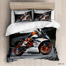 Motorcycle Game  Bedding Set Black Racing Duvet Cover Rally Comforter Bedding Sets 150 Bed Set Bedclothes Home Quilt Cover 3PCS 2024 - buy cheap