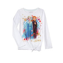 Camiseta manga longa e estampa infantil, camiseta de algodão da elsa e anna para crianças de 4 a 16 anos, congelado, primavera, 2021 2024 - compre barato