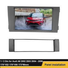 2 Din Fascia For Audi A6 2002-2006 1 Din Fascia For AUDI A6(4B) 2000 - 2001 Stereo Frame Panel Dash Installation Bezel Trim Kit 2024 - buy cheap