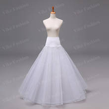 Enagua larga de crinolina con volantes, Vintage, para vestidos de novia, bajo la falda, tutú Rockabilly 2024 - compra barato