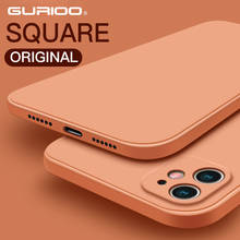 Роскошный квадратный жидкий силиконовый мягкий чехол для iPhone 11 Pro Max 12 iphone SE 2020 x xs max xr 7 8 6 6s Plus, противоударный чехол для телефона 2024 - купить недорого