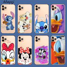Cute phone funda for iphone x xs xr 11 pro 6 6s 7 8 plus case silicone Stitch Mickey cartoon original coque for iphone 11 cover 2024 - buy cheap