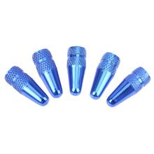 5pcs Bicycle Presta High Aluminium Pressure Valve Caps Dust Covers (Blue)  Support Bicycle Cycling Parts Accessories 2024 - buy cheap