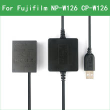 Batería ficticia de NP-W126 W126S y cargador portátil de CC, Cable USB para Fujifilm, CP-W126, X-A3, X-A5, X-A7, X-A10, X100V, X-A20, X-PRO1, X-E2 2024 - compra barato