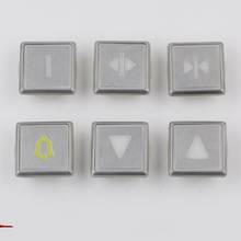 5pcs KONE Elevator Button Square White Red Light Stainless Steel Digital Arrow Braille Floor Call  AQ1H787 2024 - buy cheap