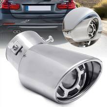 The New Stylish Universal Car Auto Rear Metal Curved Exhaust Pipe Tail Muffler Tip Accessories  Exhaust Manifolds 2024 - buy cheap