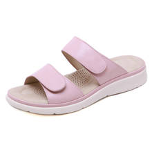 2021 Summer Shoes Women Sandals Soft Flat Women Beach Sandals Summer Ladies Shoes Pink Black A2123 2024 - buy cheap