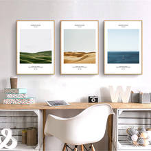 Nordic Style Posters Grassland Desert Sea Landscape Prints Art Canvas Painting Home Decor Wall Pictures For Living Room 2024 - buy cheap