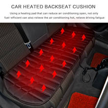 Adjustable Winter Rear Back Heated Heating Seat Cushion Cover Pad 12v 42W Foldable Car Auto Warmer Heater Automotive Accessories 2024 - buy cheap