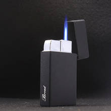 BROAD Buy Metal Lighters Mini Jet Torch Turbo Lighter Gold Gas Lighter Smoking Accessories Lighters Gadgets for Men 2024 - buy cheap