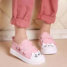 2021 Baby Casual Shoes for Girls Cartoon Cat Sneakers Boys Toddlers Sports Shoes Running Shoes  1-6 Years Kids Flats Size 21-30 2024 - buy cheap