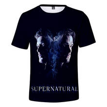 Camiseta de TV SPN Supernatural para hombre y mujer, camiseta de manga corta de verano, camiseta harajuku, ropa de marca 2024 - compra barato