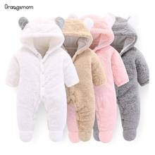 Orangemom Newborn Baby Winter Clothes Infant Baby Girls clothes soft fleece Outwear Rompers baby coat newborn -12m Boy Jumpsuit 2024 - купить недорого