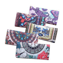 Women Durable PU Leather Long Purse Fashion Printing Card Holder Coin Bag Wallet Handbag 20 x 8CM 2024 - buy cheap